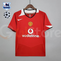 Manchester United 2005-2006 Retro Home Short Sleeve Jersey Personalized UCL PL Patch Rare