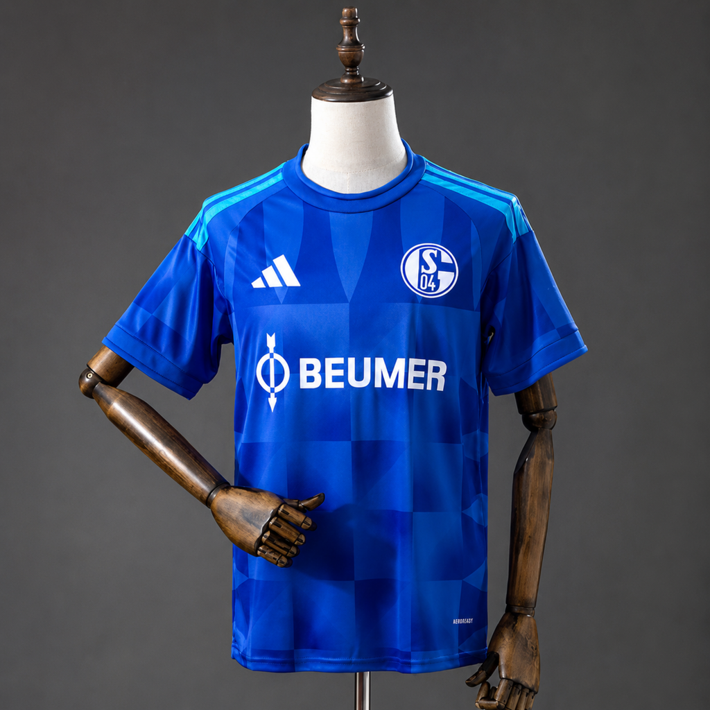 Maillot de Foot Domicile Schalke 04 26/27 – Maillot Unisexe Style Fan S–3XL