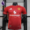 Manchester United 2024-2025 Home Short Sleeve Jersey Europa League Personalized PL UEL Patch