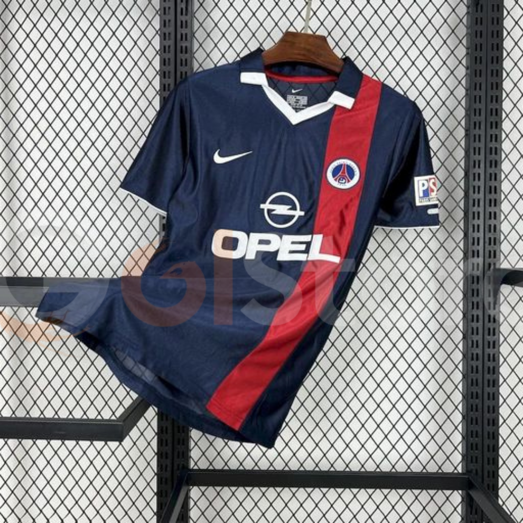 PSG 2001-2002 Retro Home Short Sleeve Jersey #21 Ronaldinho Personalized Rare Collector
