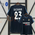 2003/04 Real Madrid Retro Away Navy Blue Jersey #23 Beckham UCL Personalized