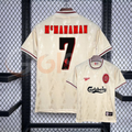 1996-1997 Liverpool Retro Yellow Away Short Sleeve Jersey #7 McManaman Personalized PL UCL Patch