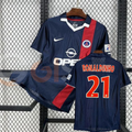PSG 2001-2002 Retro Home Short Sleeve Jersey #21 Ronaldinho Personalized Rare Collector