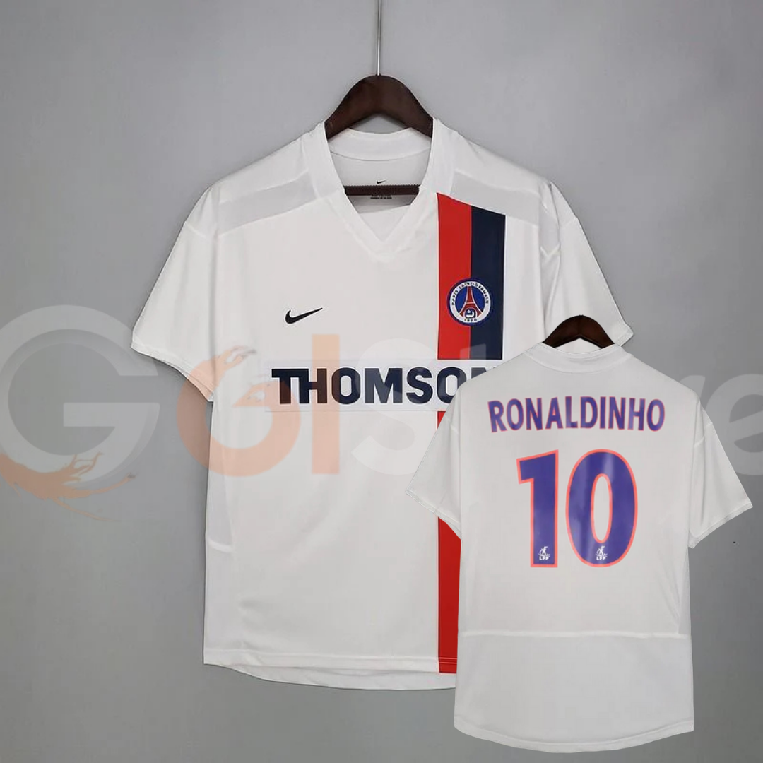 PSG 2002-03 Away Retro Jersey Ronaldinho #10