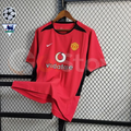 Manchester United 2002-2004 Retro Home Short Sleeve Jersey Personalized PL UCL Patch Rare Collector