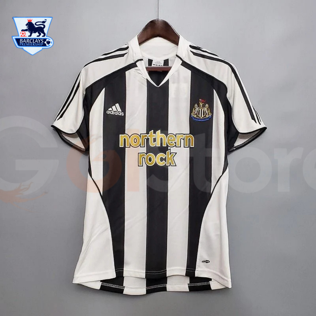 Newcastle United 2005-2006 Retro Home Short Sleeve Jersey #5 Emre Premier League Patch Personalized Rare