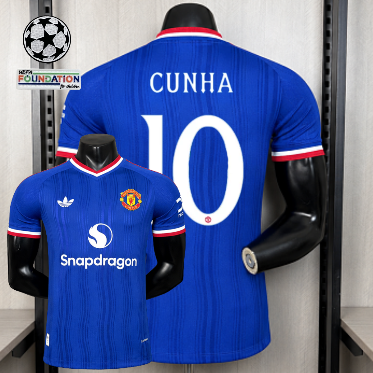 2026/27 Manchester United III Jersey Player Version #10 Cunha UCL