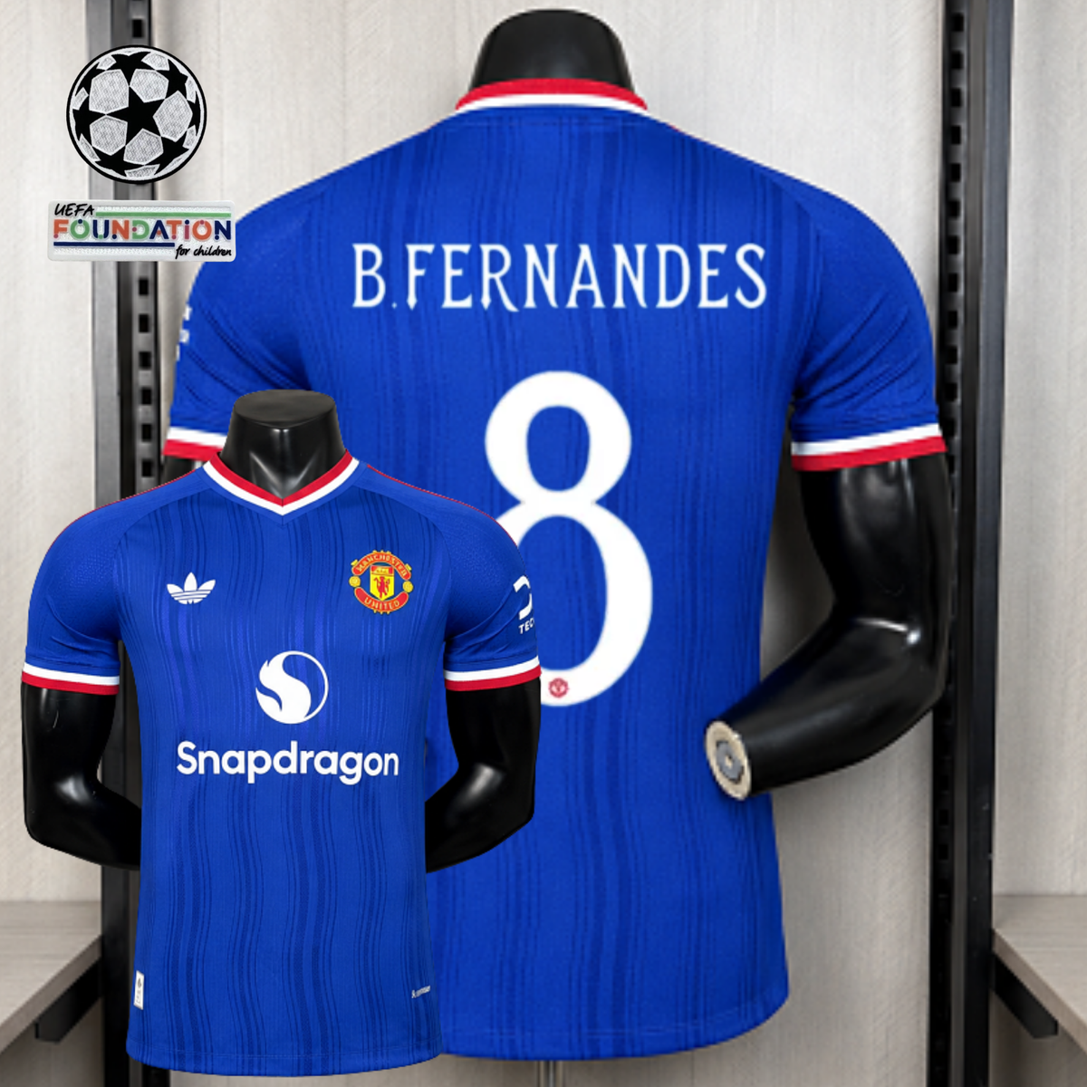 2026/27 Manchester United III Jersey Player Version #8 B.Fernandes UCL