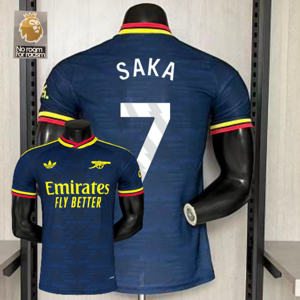 Arsenal FC 2026-27 Away Player Version Jersey | Saka #7 | Premier League Patch | Sizes S–3XL