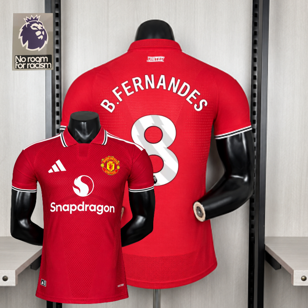 2026/27 Manchester United Home Jersey Player Version #8 B.Fernandes