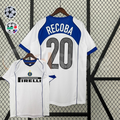 Inter Milan 2004-2005 Retro Away Short Sleeve Jersey #20 Recoba Personalized Serie A UCL Patch