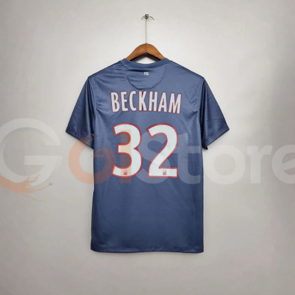 PSG 2012-2013 Retro Home Short Sleeve Jersey #32 Beckham Ligue 1 Patch Personalized Rare