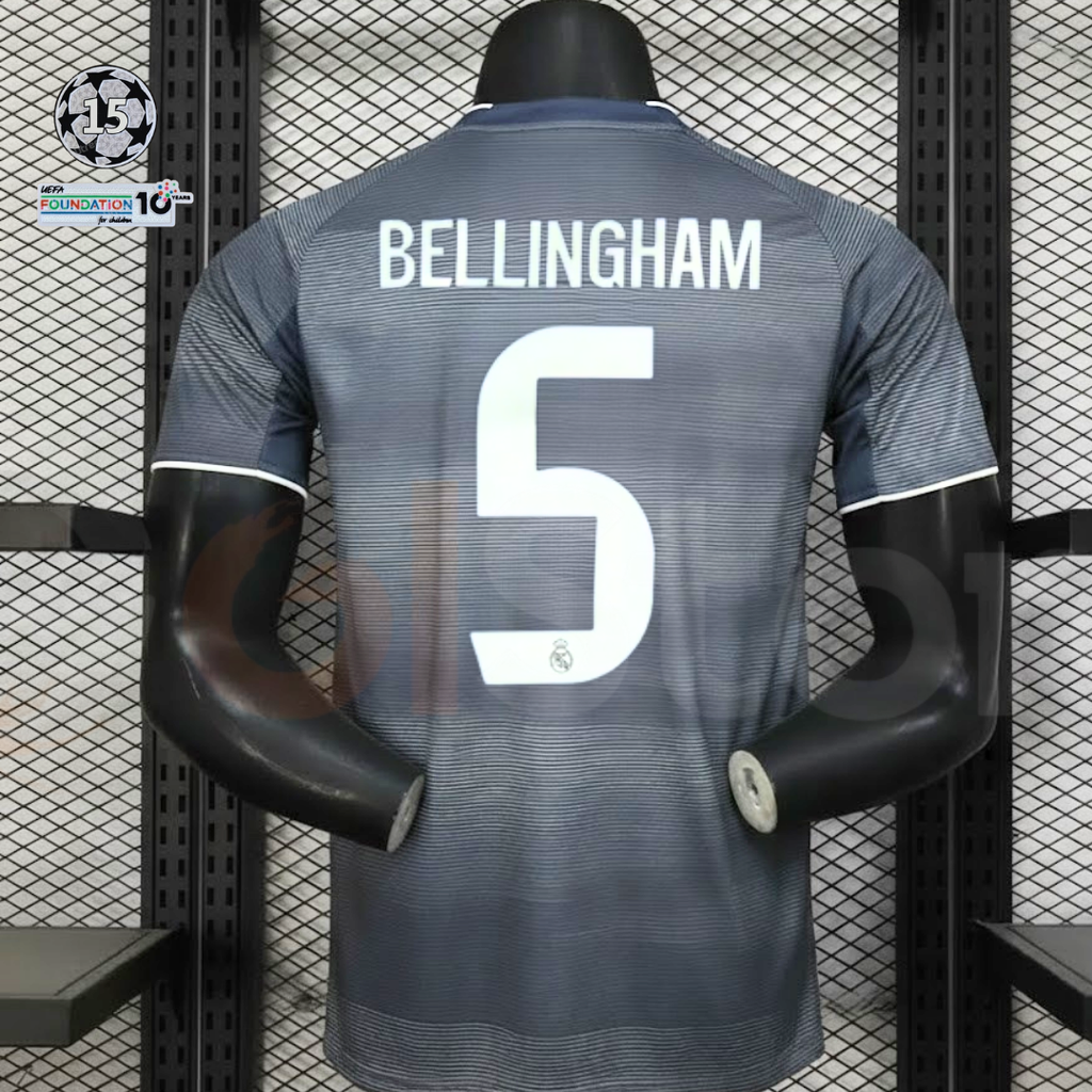 2025/26 Real Madrid Player Version Third Jersey #5 Bellingham UCL Personalized