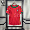 Portugal 2004 Retro Home Short Sleeve Jersey Euro 2004 Patch Personalized Rare Figo Rui Costa Deco Ronaldo