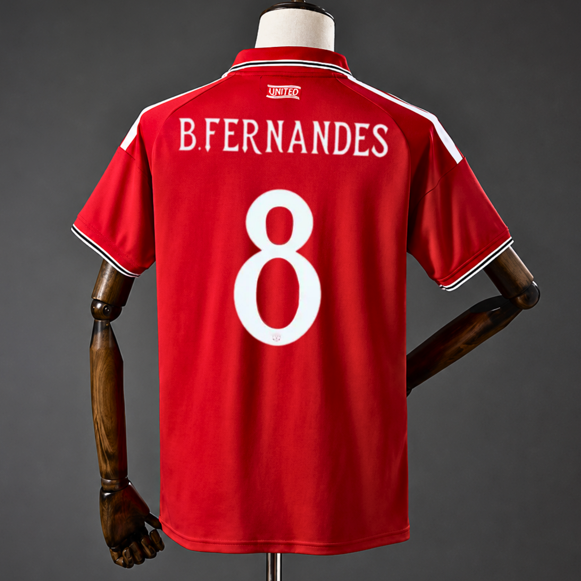 Manchester United B. Fernandes No. 8 26/27 Home Football Jersey – Champions Edition Short Sleeve Unisex Shirt S–3XL
