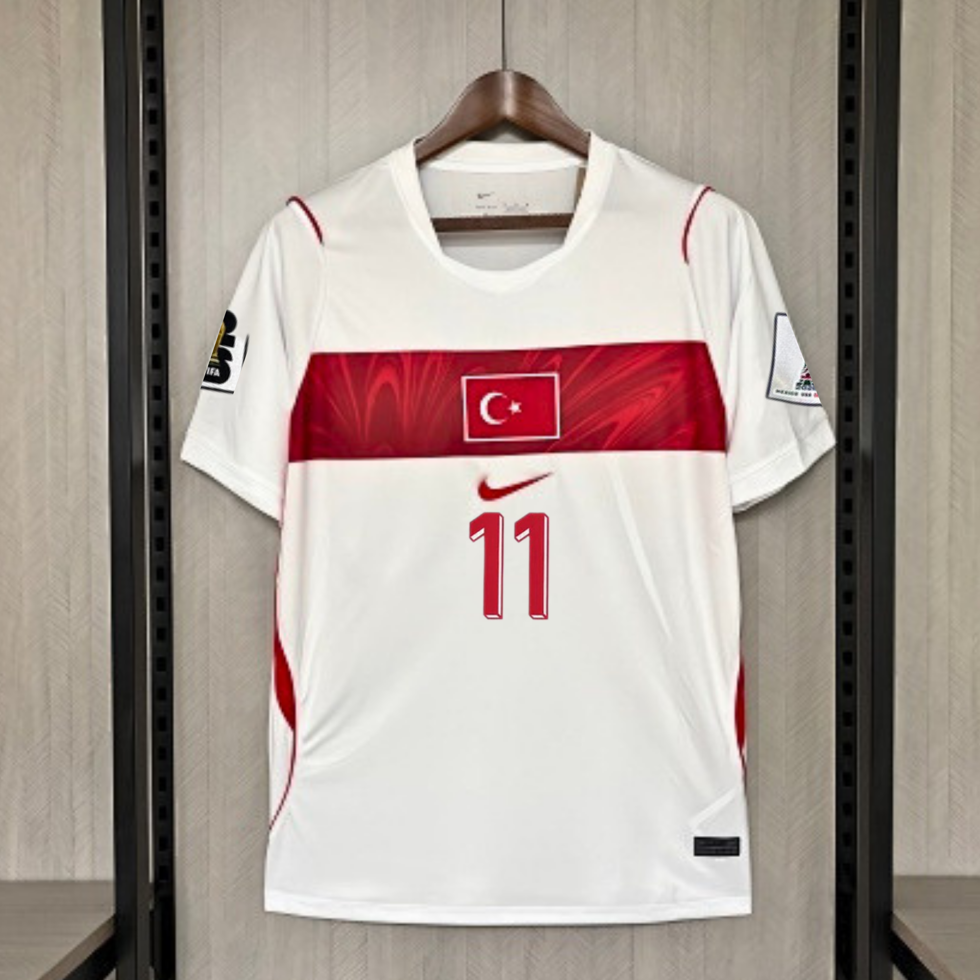 No. 11 Yıldız Turkey Jersey – Turkey National Football Team Commemorative, Short Sleeve - Customizable