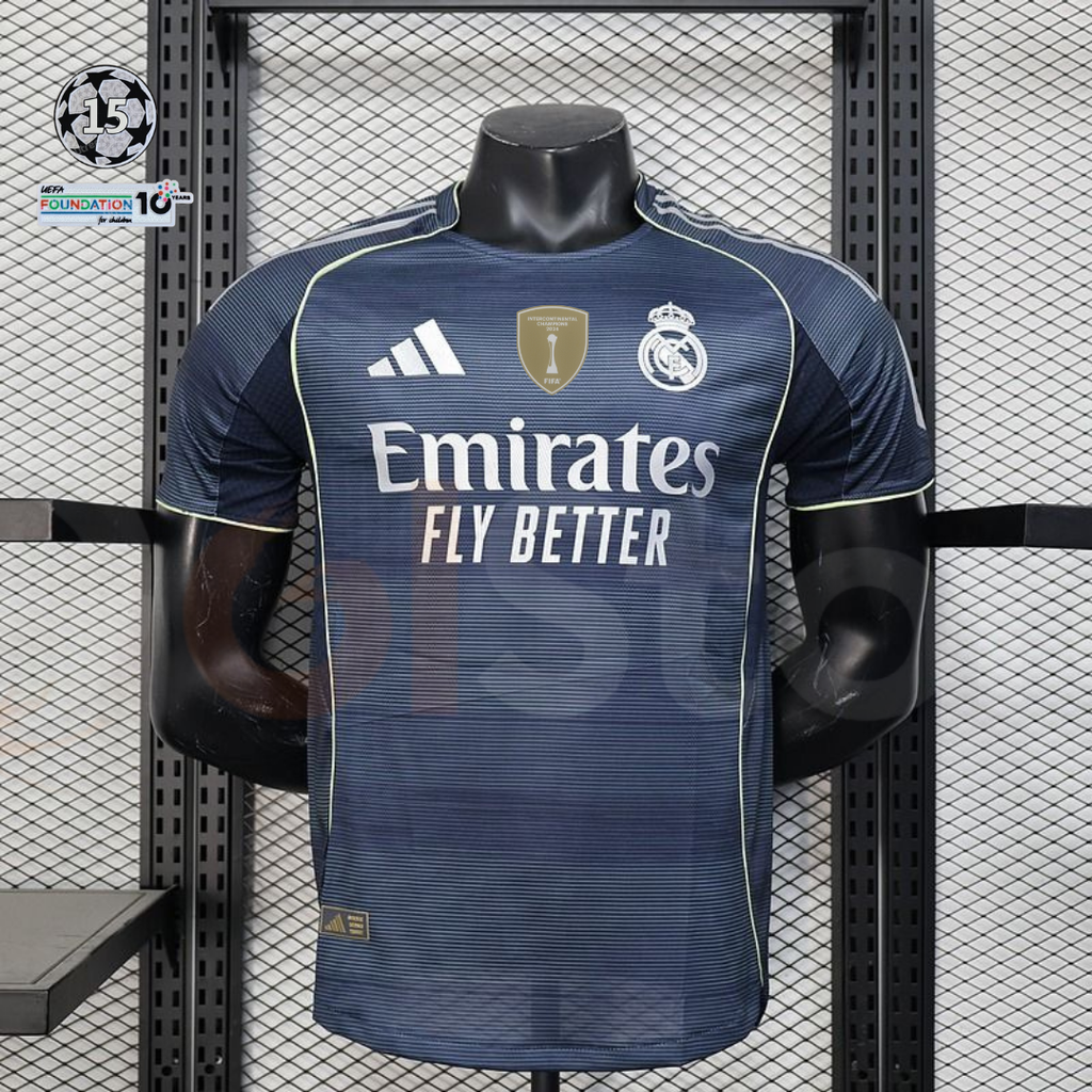 2025/26 Real Madrid Player Version Third Jersey UCL Patch Personalized