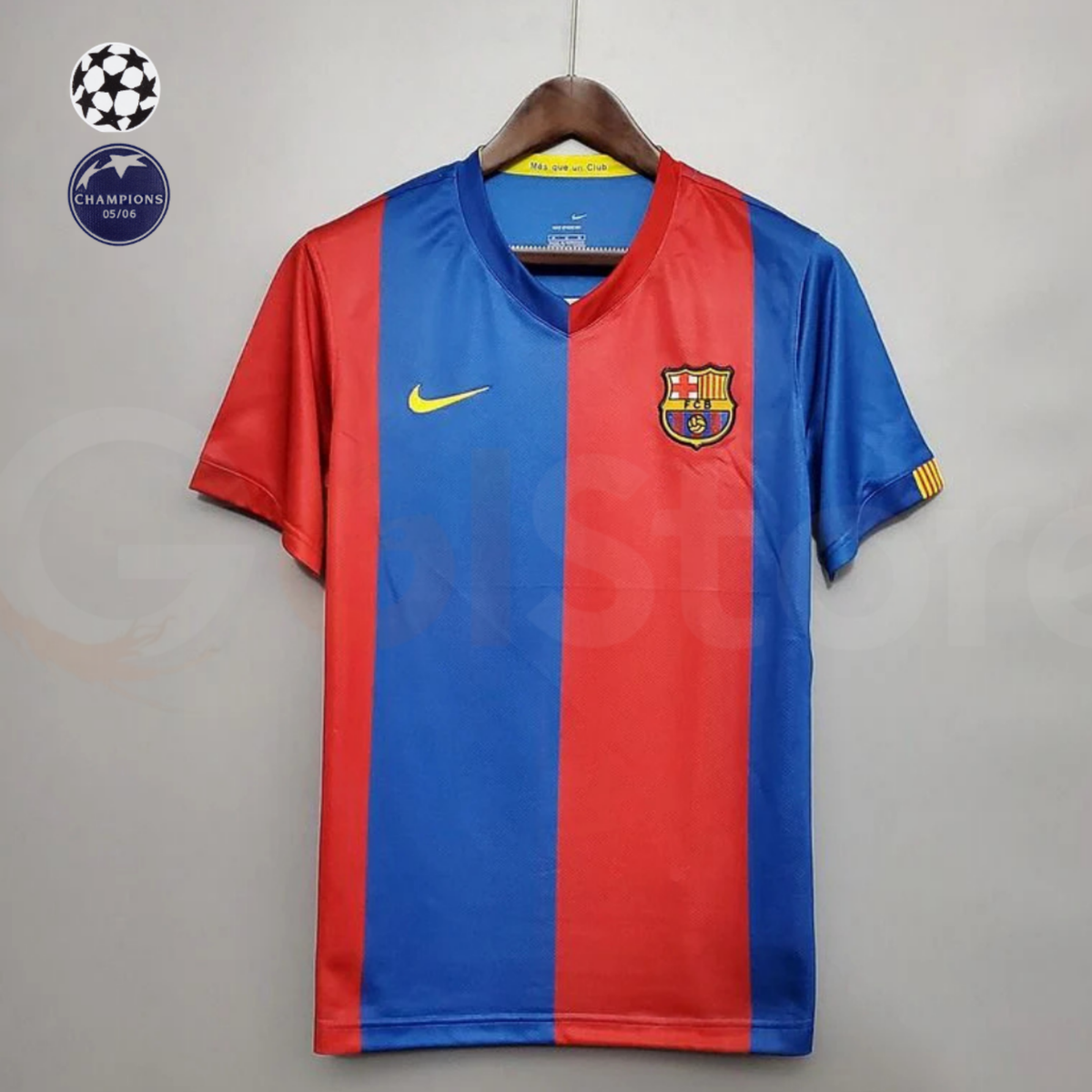 FC Barcelona 2006-07 Retro Home Jersey | #10 Ronaldinho | UCL