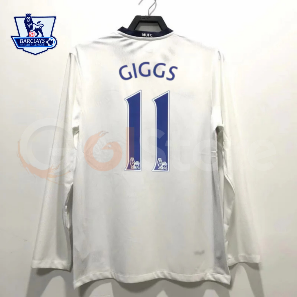 Manchester United 2008-2009 Retro Away Long Sleeve Jersey #11 Giggs Personalized PL Rare