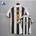 Newcastle United 2005-2006 Retro Home Short Sleeve Jersey #5 Emre Premier League Patch Personalized Rare