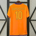 FC Barcelona 2006-07 Retro Orange Away Jersey | #10 Ronaldinho | La Liga & UCL