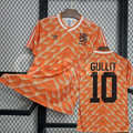 Netherlands 1988 Retro Home Short Sleeve Jersey #10 Gullit Euro Champion Personalized Rare