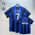 Inter Milan 2004 2005 Retro Home Figo 7 Jersey Serie A UEFA Champions League Classic Football Shirt