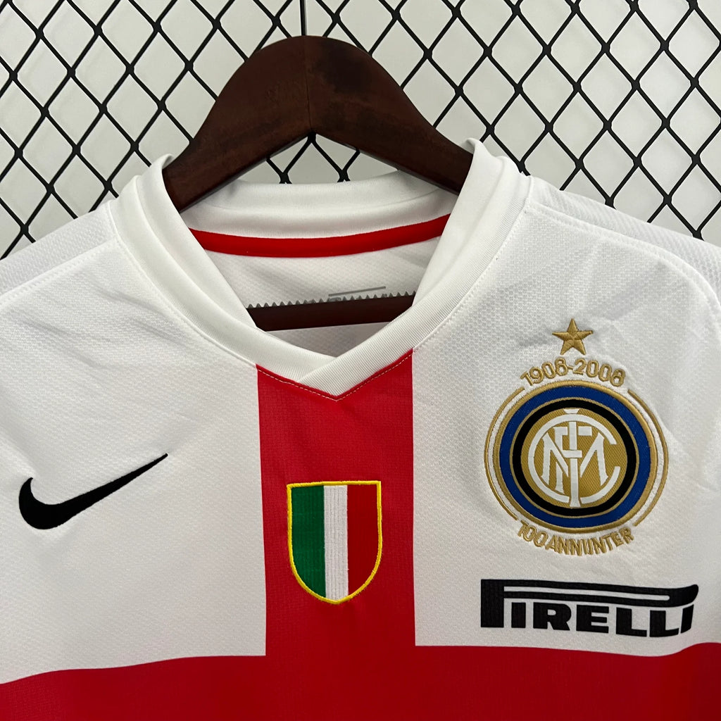 Inter Milan 2007-2008 Retro Third Away Short Sleeve Jersey #8 Ibrahimovic Serie A UCL Patch Personalized Rare