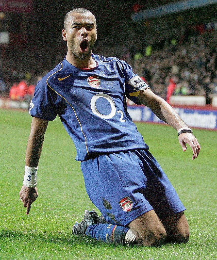 Arsenal FC 2004-2005 Retro Away Jersey | Ashley Cole #3 Men's Soccer Shirt - Short Sleeve Fan Edition with Premier League Patches