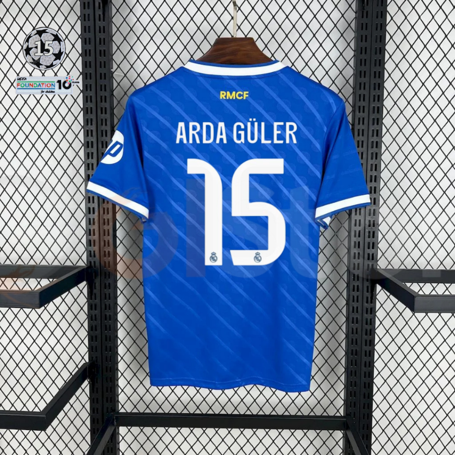 Real Madrid 2025-26 UCL Away Jersey #15 Arda Güler | Player Version | S–2XL | Fast Shipping