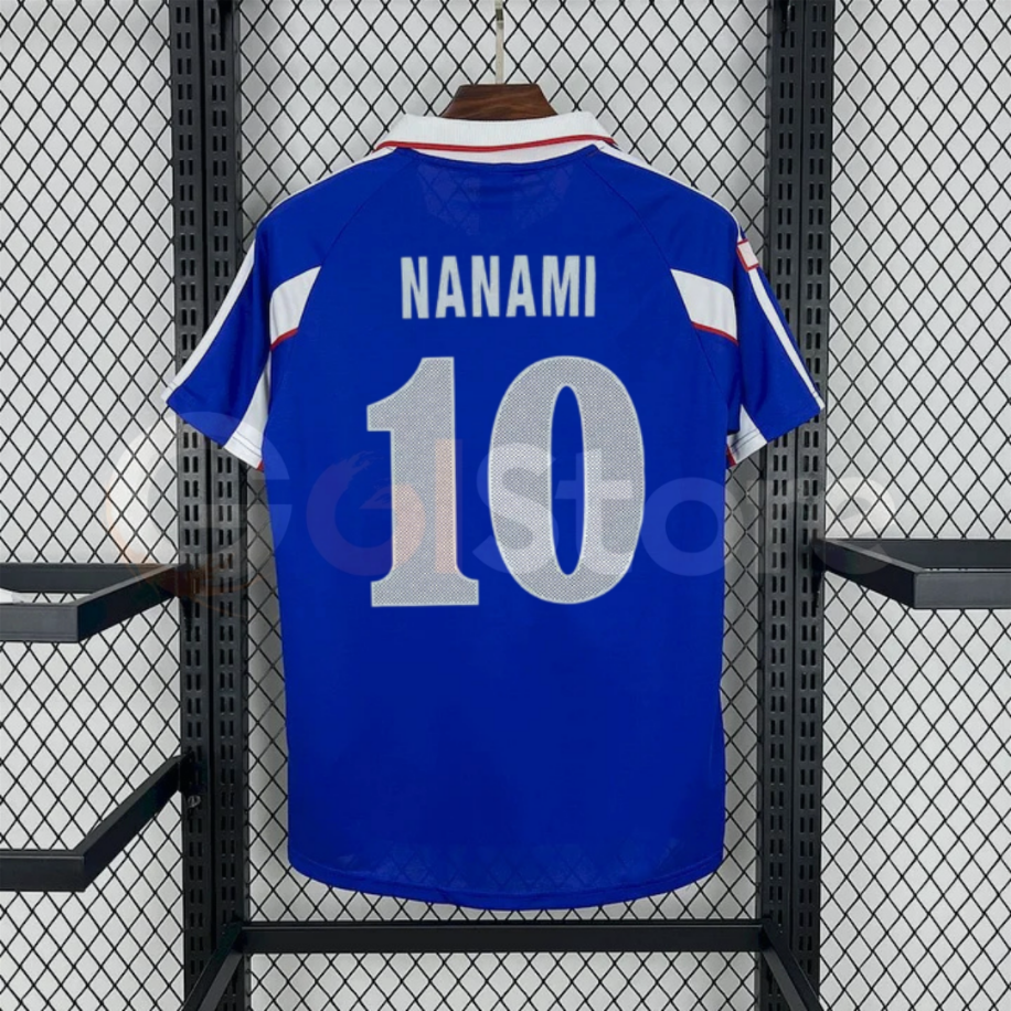 Retro Japan National Team 2000 Home Jersey No.10 Nanami – Short Sleeve Football Shirt Unisex S–2XL