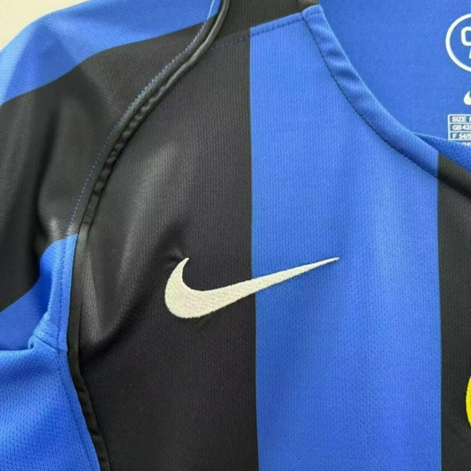 Inter Milano 2004-2005 Retro Home #7 Figo Jersey – Serie A & UEFA Champions League Edition – Short Sleeve S-2XL