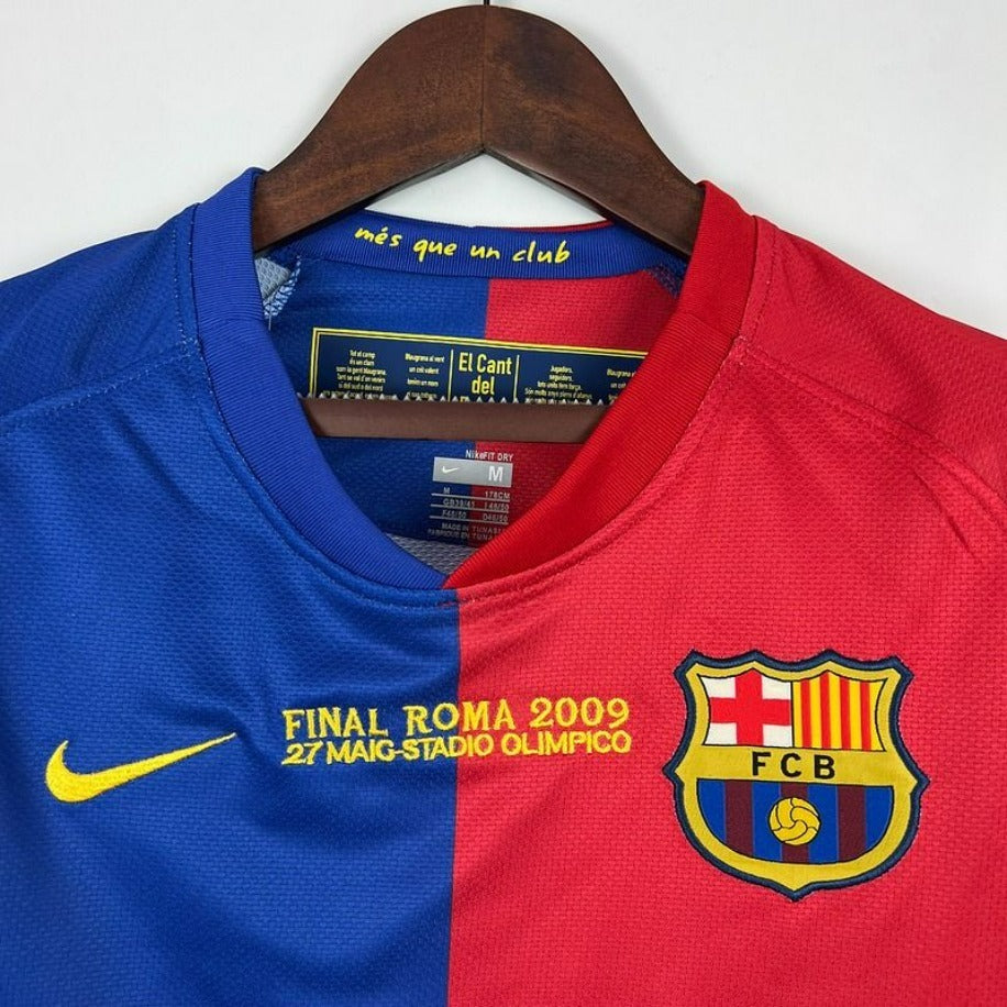 FC Barcelona 2008/09 Retro Home UCL Final No.9 Eto'o Jersey – Champions League Short Sleeve Football Shirt S–2XL