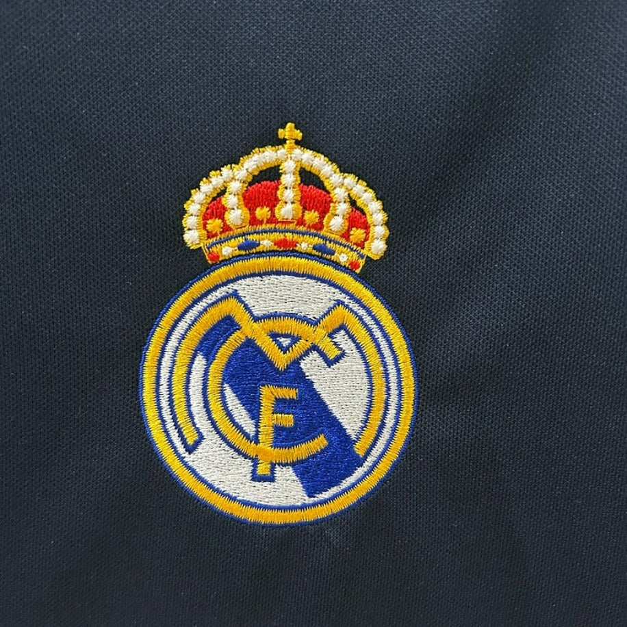 Real Madrid 2003-2004 Retro UCL Navy Blue #23 Beckham Jersey – Short Sleeve Football Shirt S-2XL