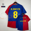 FC Barcelona 2008-09 Retro Home Jersey #8 Andrés Iniesta | UCL Final Edition | S–2XL | Fast Shipping