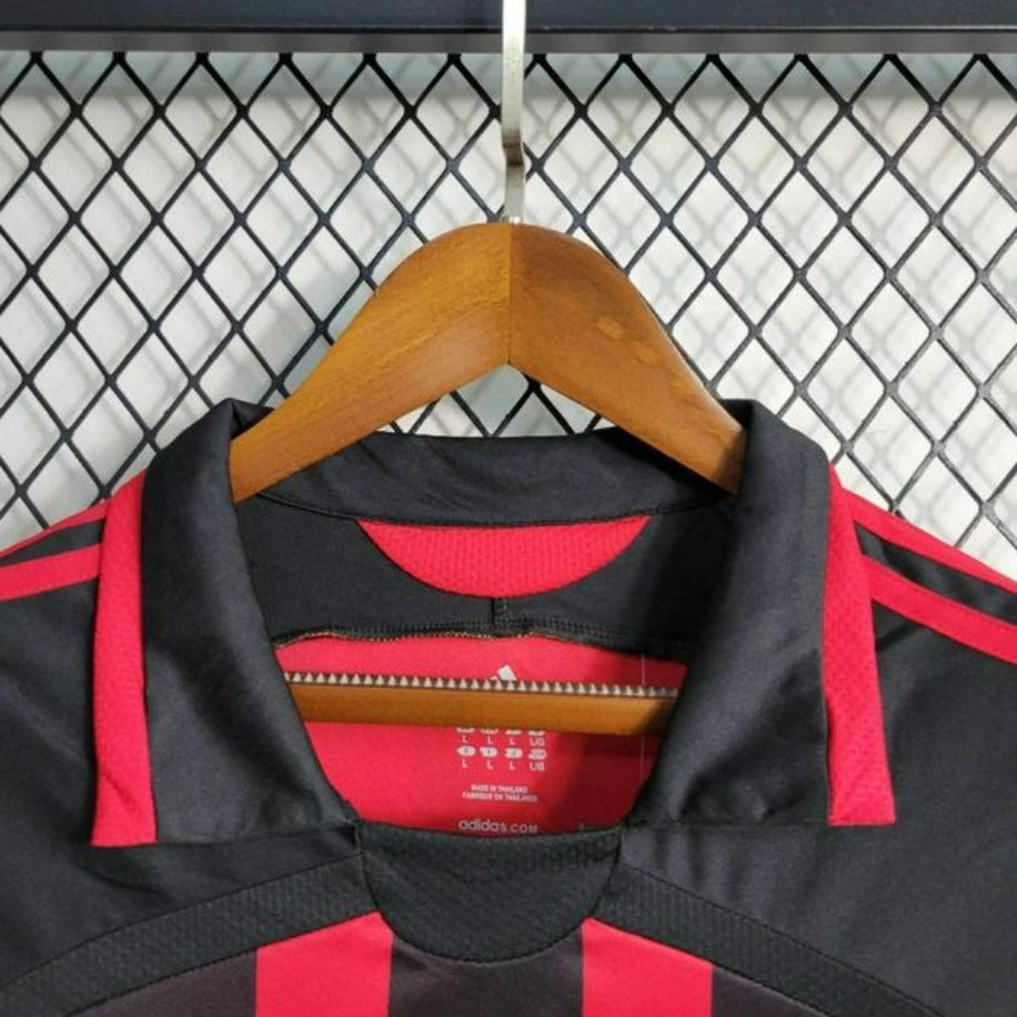 AC Milan 2006-07 Retro Home Jersey #3 Maldini Long Sleeve – Classic Serie A Kit