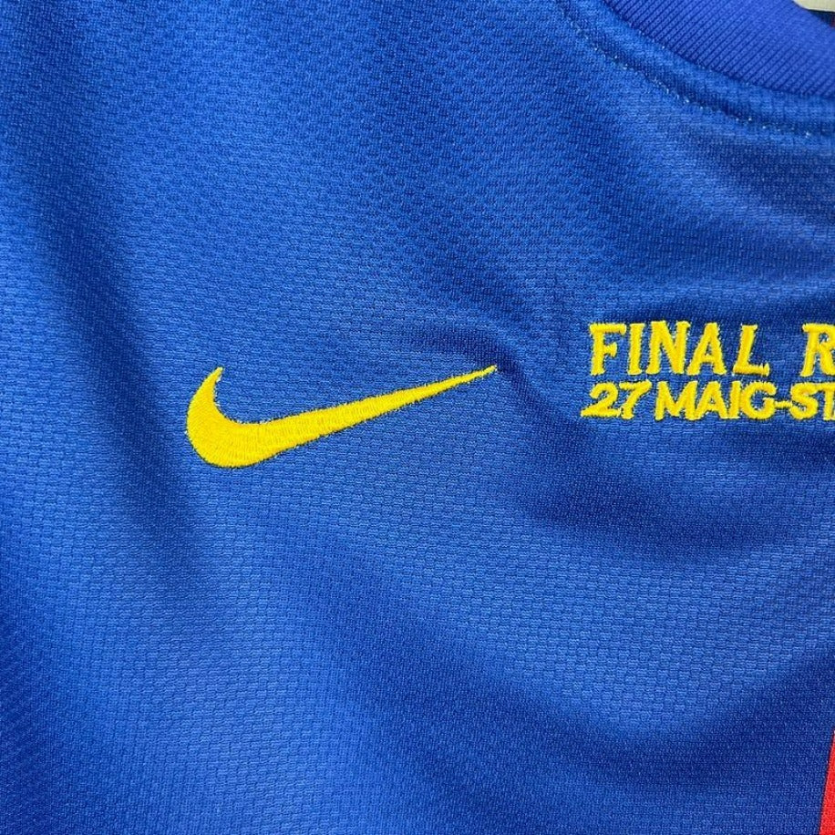 FC Barcelona 2008-09 Retro Home Jersey #8 Andrés Iniesta | UCL Final Edition | S–2XL | Fast Shipping