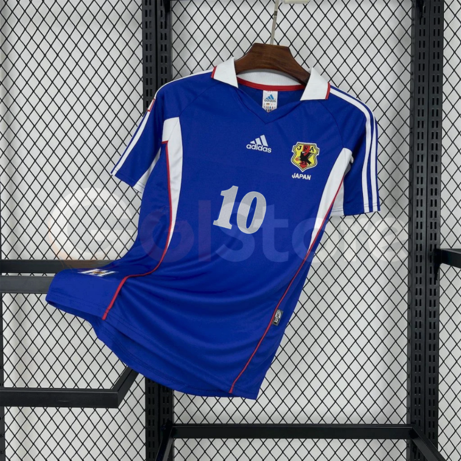Maillot de football rétro domicile du Japon 2000, n°10 Nanami – Manches courtes Unisexe S-2XL