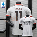 AC Milan 2024-2025 Away Soccer Jersey Pulisic 11 Short Sleeve Football Shirt Customizable Free Shipping