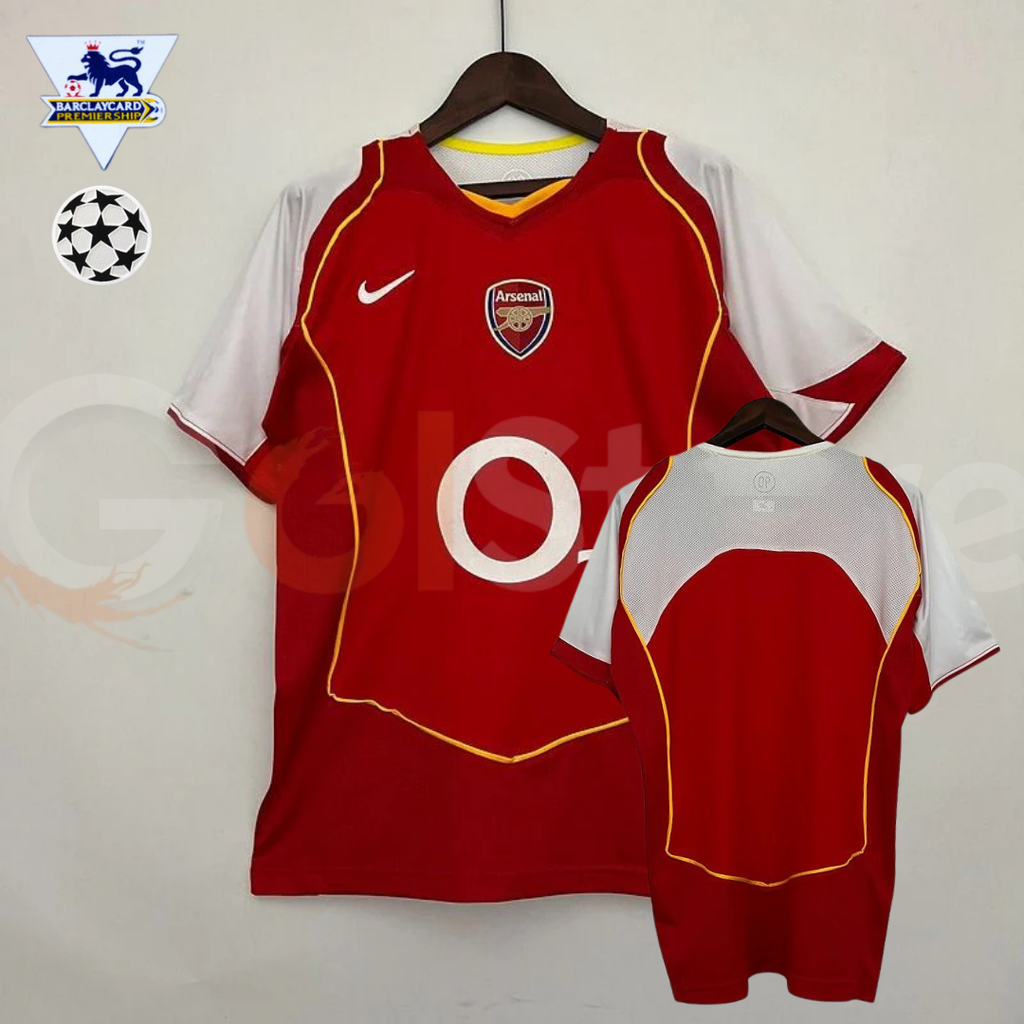 Arsenal 2004-05 Retro Home Jersey | Custom Name & Number | PL & UCL