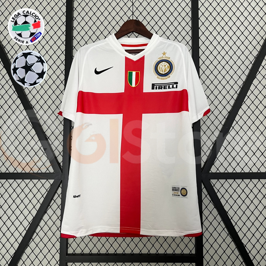 Inter Milan 2007-2008 Retro Third Away Short Sleeve Jersey #8 Ibrahimovic Serie A UCL Patch Personalized Rare