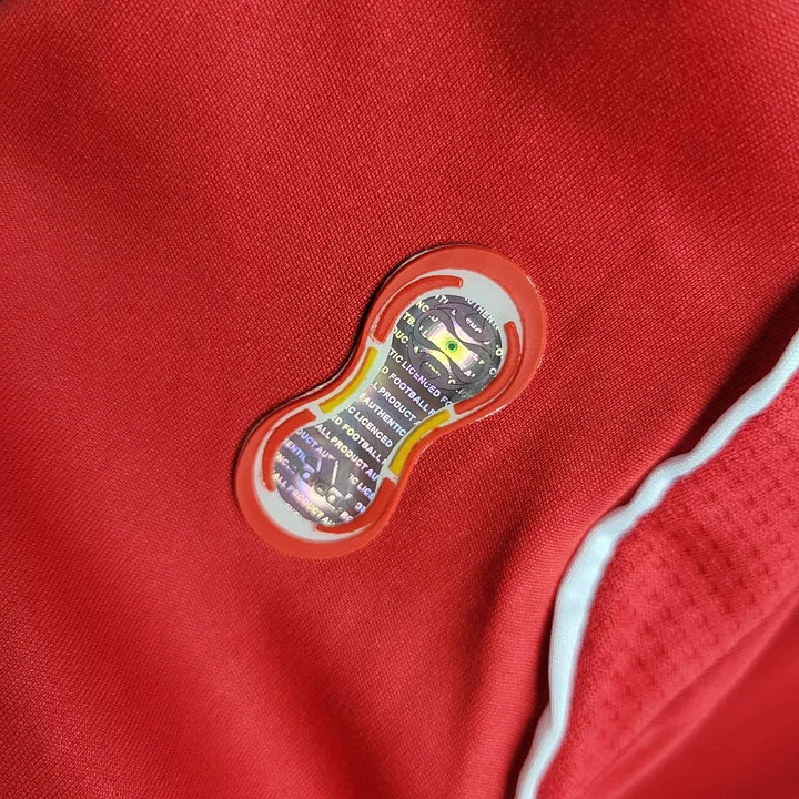 2006-2007 Liverpool Retro Red Home Short Sleeve Jersey Personalized PL UCL Patch