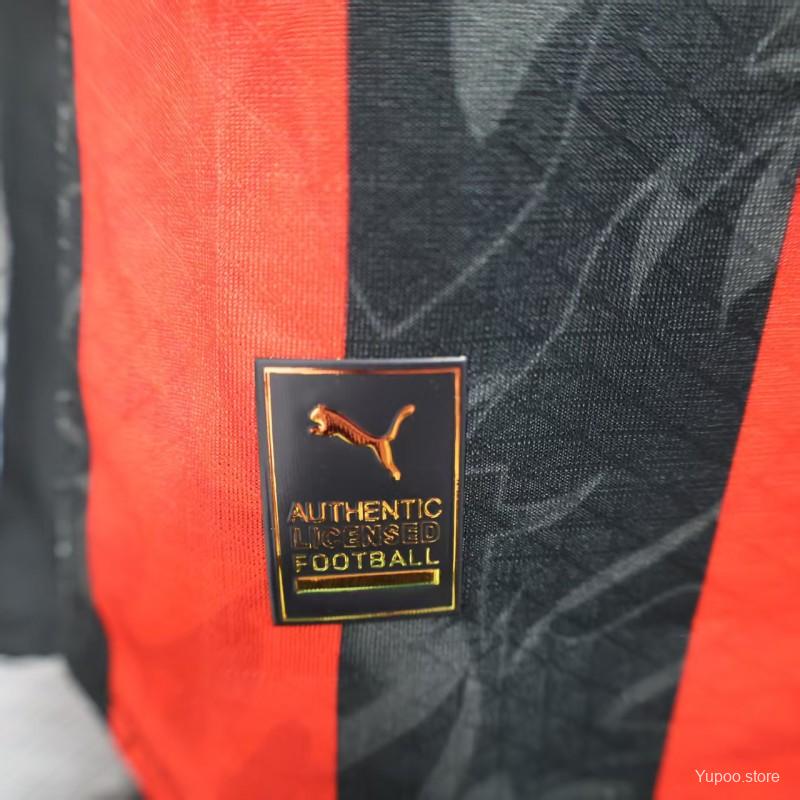 AC Milan 2025-26 Home Jersey – Custom Name & Number | Long Sleeve | S–2XL