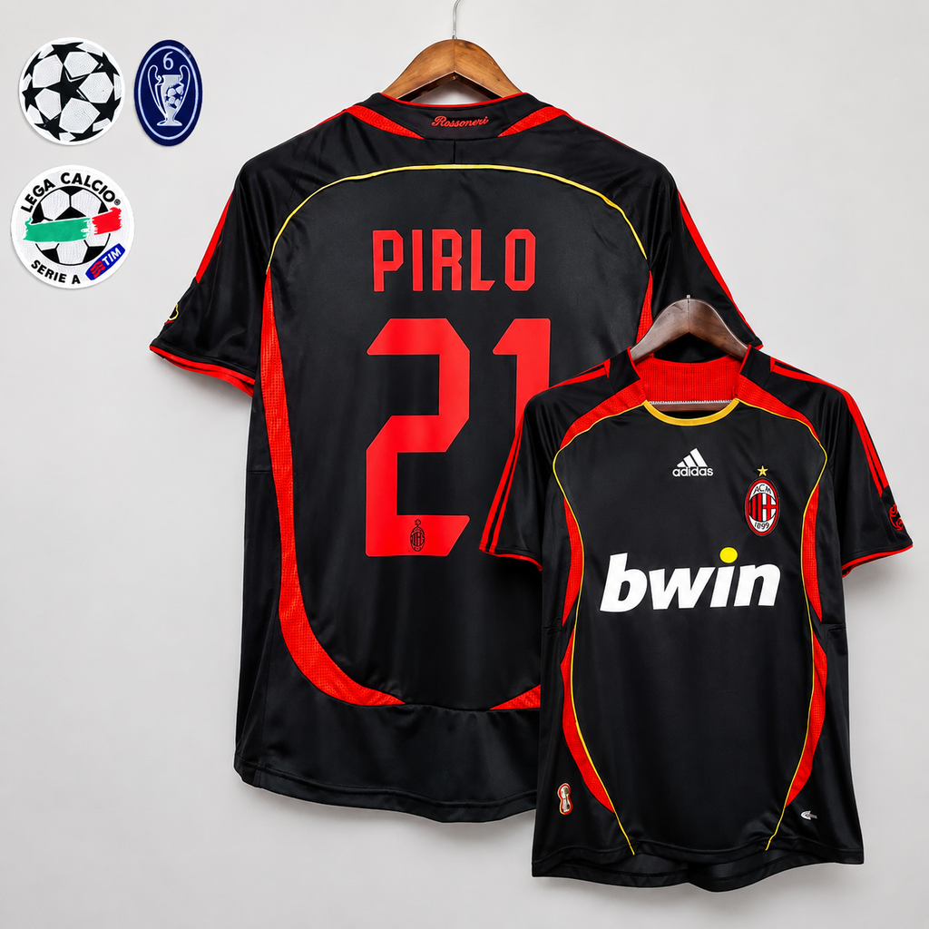 Retro AC Milan 2006-07 Away Jersey Short Sleeve Custom