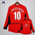 Manchester United 2002 2004 Retro Home Ruud Van Nistelrooy 10 Long Sleeve Jersey Classic Football Shirt