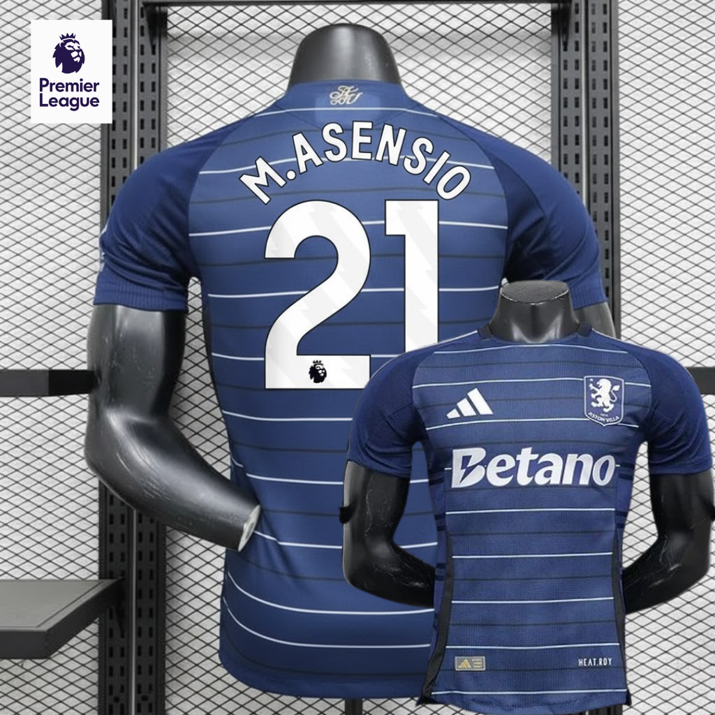 Aston Villa 2024-25 Away Jersey – Asensio 21 | Player Version | S–2XL