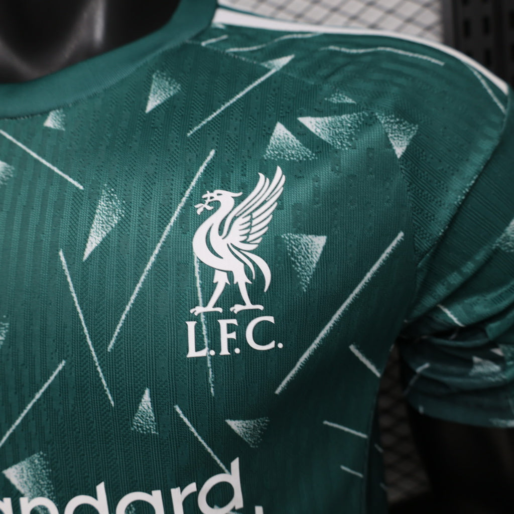 2026-2027 Liverpool Player Version Goalkeeper Short Sleeve Jersey #1 Alisson Becker Personalized PL Patch