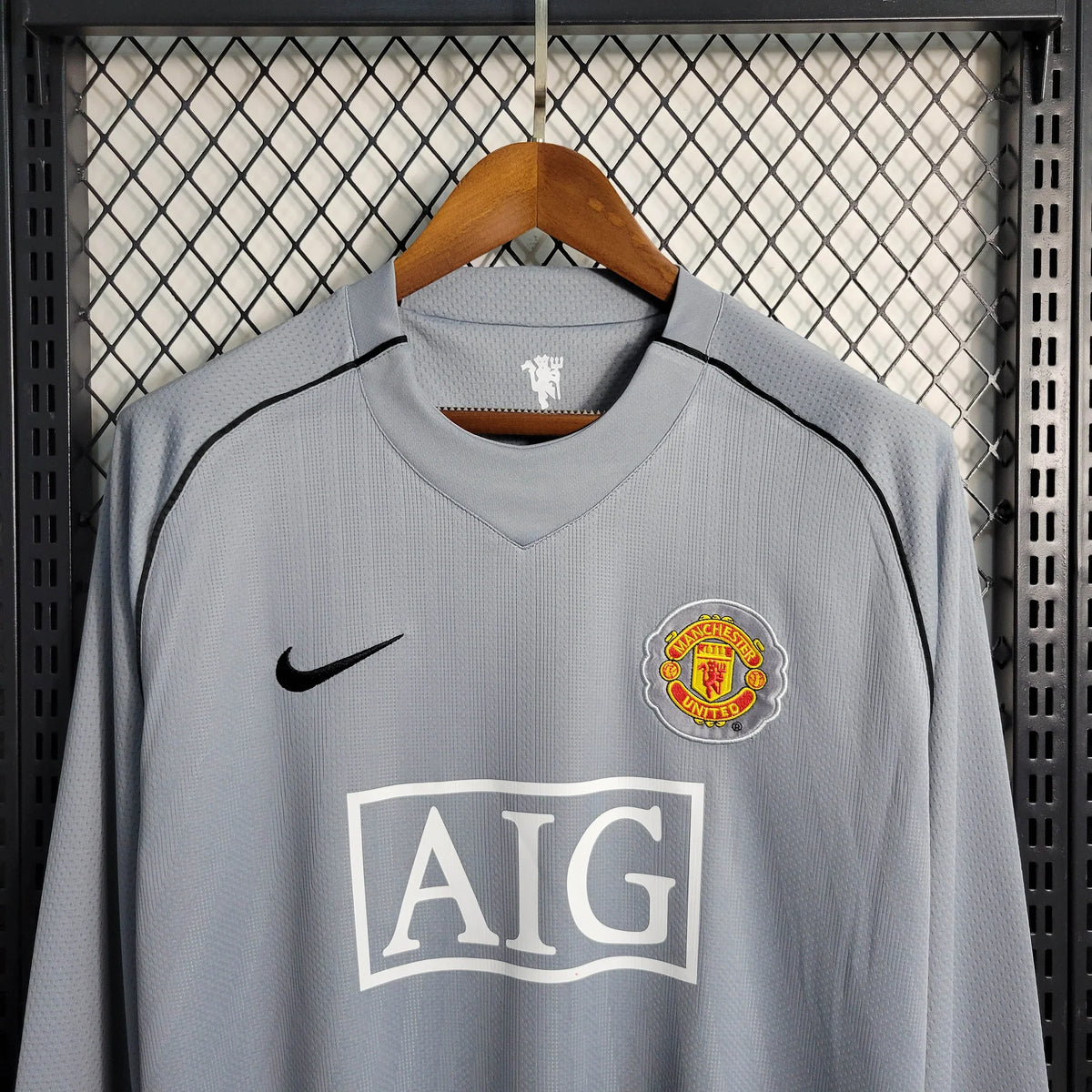 Manchester United 2007-2008 Retro GK Long Sleeve Jersey #1 Van der Sar Personalized PL Rare