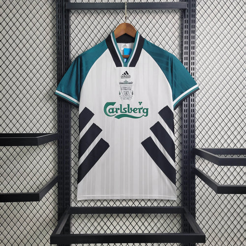 1993-1995 Liverpool Retro White Away Short Sleeve Jersey #23 Fowler Personalized