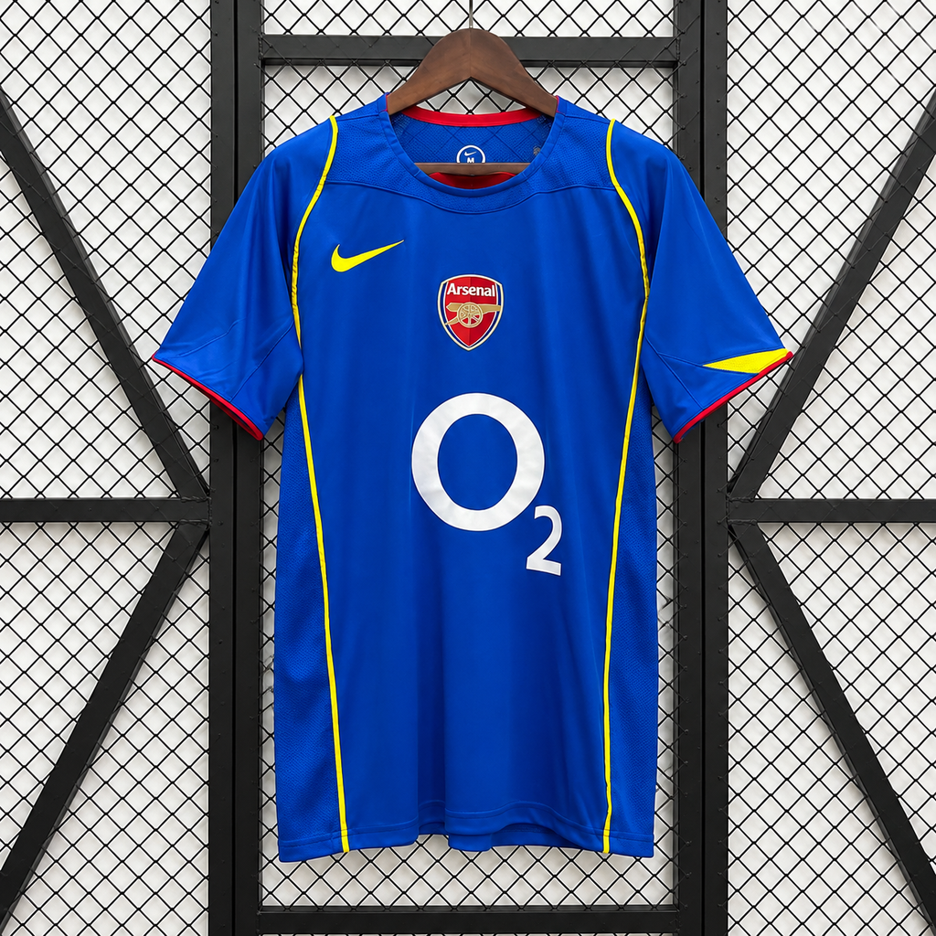 Arsenal FC 2004-2005 Retro Away Jersey | Ashley Cole #3 Men's Soccer Shirt - Short Sleeve Fan Edition with Premier League Patches